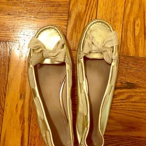 Adorable Gold Gap Loafers